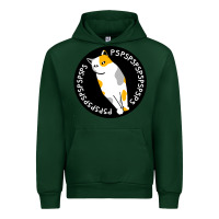 Forest Green calico cat Urban Hoodie - artisFamous