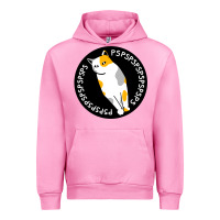 Fuchsia Pink calico cat Urban Hoodie - artisFamous