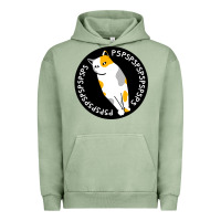 Pigment Oil Green calico cat Urban Hoodie - artisFamous