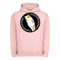 Pigment Salmon calico cat Urban Hoodie - artisFamous