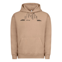Pigment Burro pittsburgh skyline city Urban Hoodie - artisFamous