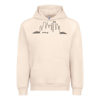 Sandshell pittsburgh skyline city Urban Hoodie - artisFamous