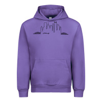 Tulip pittsburgh skyline city Urban Hoodie - artisFamous