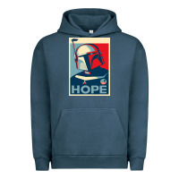 Pigment Midnight Navy boba fett for president Urban Hoodie - artisFamous