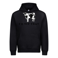 Black i'd tip that funny cow tipping design Urban Hoodie - artisFamous