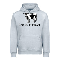 I'd Tip That Funny Cow Tipping Design Urban Hoodie | Teevron