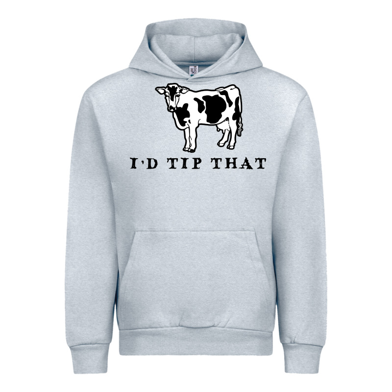 I'd Tip That Funny Cow Tipping Design Urban Hoodie by artisFamous | Teevron