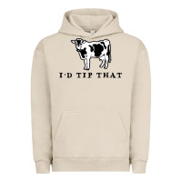 Pigment French Oak i'd tip that funny cow tipping design Urban Hoodie - artisFamous