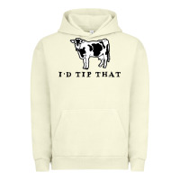 Pigment Pistachio i'd tip that funny cow tipping design Urban Hoodie - artisFamous