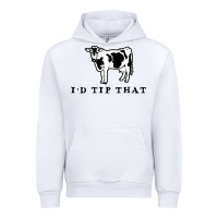 White i'd tip that funny cow tipping design Urban Hoodie - artisFamous