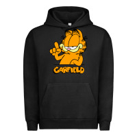 Pigment Black Funny Garfild new vector design Urban Hoodie - artisFamous