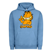 Pigment Pebble Blue Funny Garfild new vector design Urban Hoodie - artisFamous
