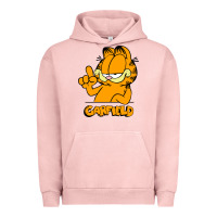 Pigment Salmon Funny Garfild new vector design Urban Hoodie - artisFamous