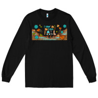 Black i think i love fall most of all libbey glass Long Sleeve Tee - BundleAndBundleShop