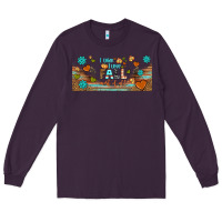 Plum i think i love fall most of all libbey glass Long Sleeve Tee - BundleAndBundleShop