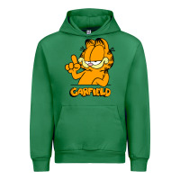 Emerald Funny Garfild new vector design Urban Hoodie - artisFamous