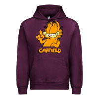 Mauve Wine Funny Garfild new vector design Urban Hoodie - artisFamous
