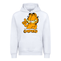 White Funny Garfild new vector design Urban Hoodie - artisFamous