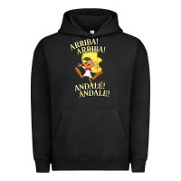 Pigment Black Funny Speedy Arriba arriba New Urban Hoodie - artisFamous