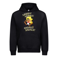 Black Funny Speedy Arriba arriba New Urban Hoodie - artisFamous