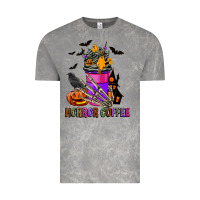 Cloud Rock Horror Coffee Vintage Tee - FaDigitalArtStudio