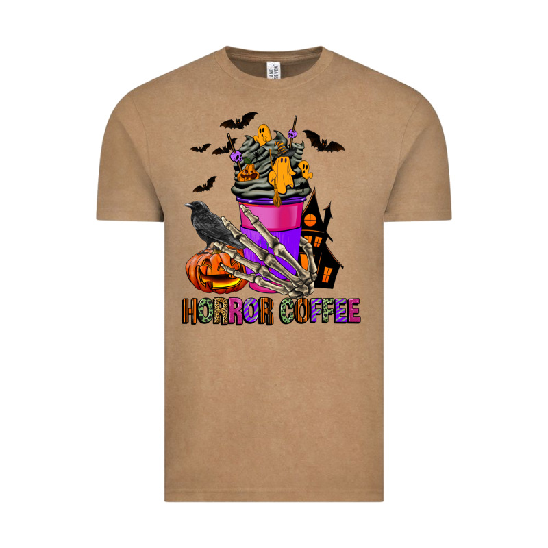 Horror Coffee Vintage Tee by FaDigitalArtStudio | Teevron