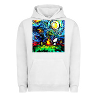 Pigment Lunar Rock starry night print van gogh parody Urban Hoodie - artisFamous