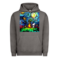 Pigment Tornado starry night print van gogh parody Urban Hoodie - artisFamous