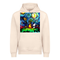 Sandshell starry night print van gogh parody Urban Hoodie - artisFamous
