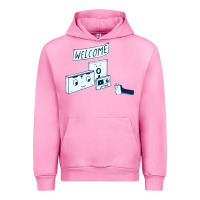 Fuchsia Pink analog retirement Urban Hoodie - artisFamous