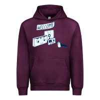 Mauve Wine analog retirement Urban Hoodie - artisFamous