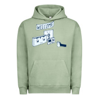 Pigment Oil Green analog retirement Urban Hoodie - artisFamous