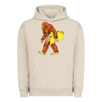 Pigment French Oak bigfoot carrying taco Urban Hoodie - artisFamous