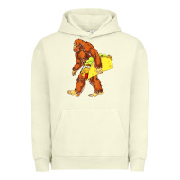 Pigment Pistachio bigfoot carrying taco Urban Hoodie - artisFamous