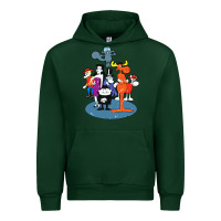 Forest Green rocky & bullwinkle and friends Urban Hoodie - artisFamous