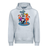Heather Grey rocky & bullwinkle and friends Urban Hoodie - artisFamous