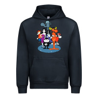 Navy rocky & bullwinkle and friends Urban Hoodie - artisFamous