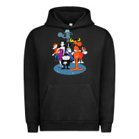 Pigment Black rocky & bullwinkle and friends Urban Hoodie - artisFamous