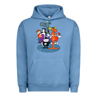 Pigment Pebble Blue rocky & bullwinkle and friends Urban Hoodie - artisFamous
