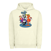 Pigment Pistachio rocky & bullwinkle and friends Urban Hoodie - artisFamous
