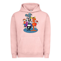 Pigment Salmon rocky & bullwinkle and friends Urban Hoodie - artisFamous