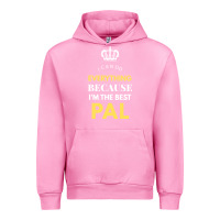 Fuchsia Pink i'm the best pal Urban Hoodie - artisFamous
