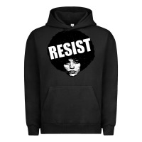Pigment Black angela davis speaking Urban Hoodie - artisFamous