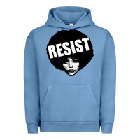Pigment Pebble Blue angela davis speaking Urban Hoodie - artisFamous