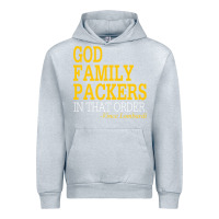 Heather Grey god family packers in that order Urban Hoodie - artisFamous