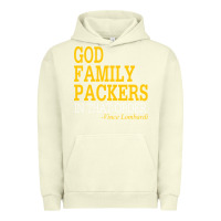 Pigment Pistachio god family packers in that order Urban Hoodie - artisFamous