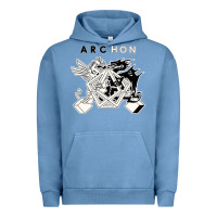 Pigment Pebble Blue archon game Urban Hoodie - artisFamous
