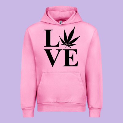 Love Weed 420 Urban Hoodie Designed By Artisfamous