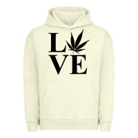 Pigment Pistachio love weed 420 Urban Hoodie - artisFamous