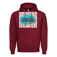 Burgundy candy cane Christmas Zipper Hoodie - AdoDesignShop
